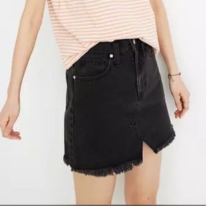Madewell Rigid Denim A-Line Mini Skirt